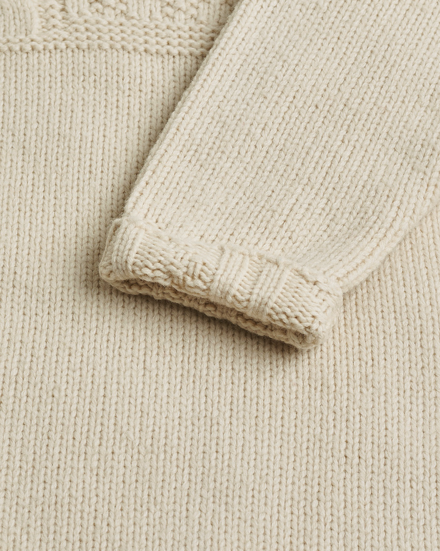 Herre | Pre-owned Trøjer | Pre-owned | Polo Ralph Lauren Wool Knitted Aran Rollneck Cream