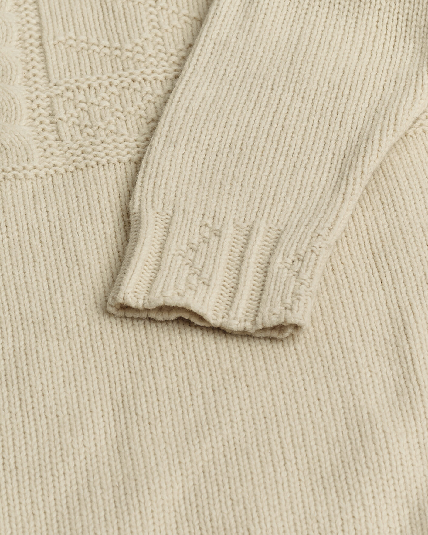 Herre | Pre-owned Trøjer | Pre-owned | Polo Ralph Lauren Wool Knitted Aran Rollneck Cream M