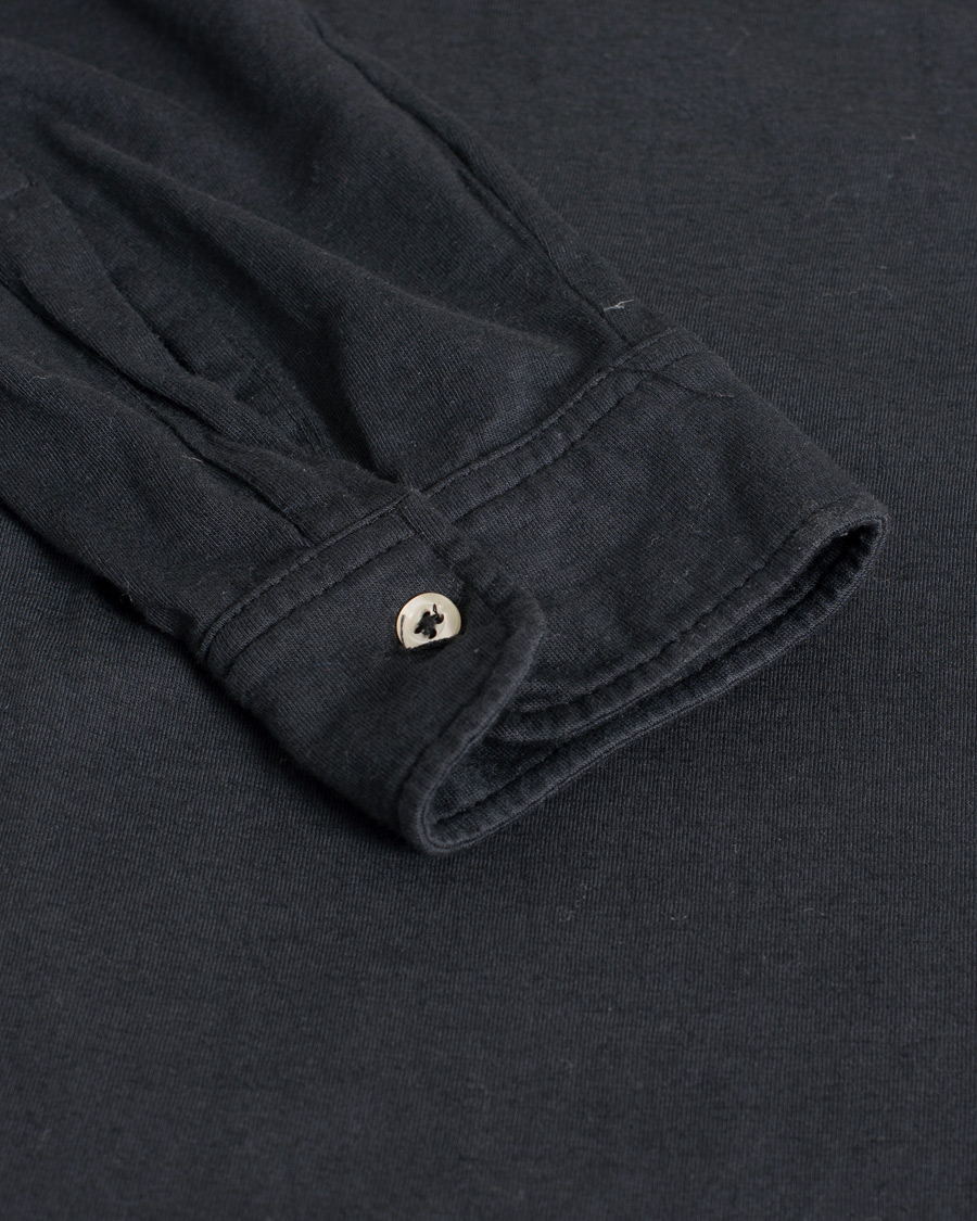 Herre | Trøjer | Pre-owned | Massimo Alba Long Sleeve Polo Washed Black S