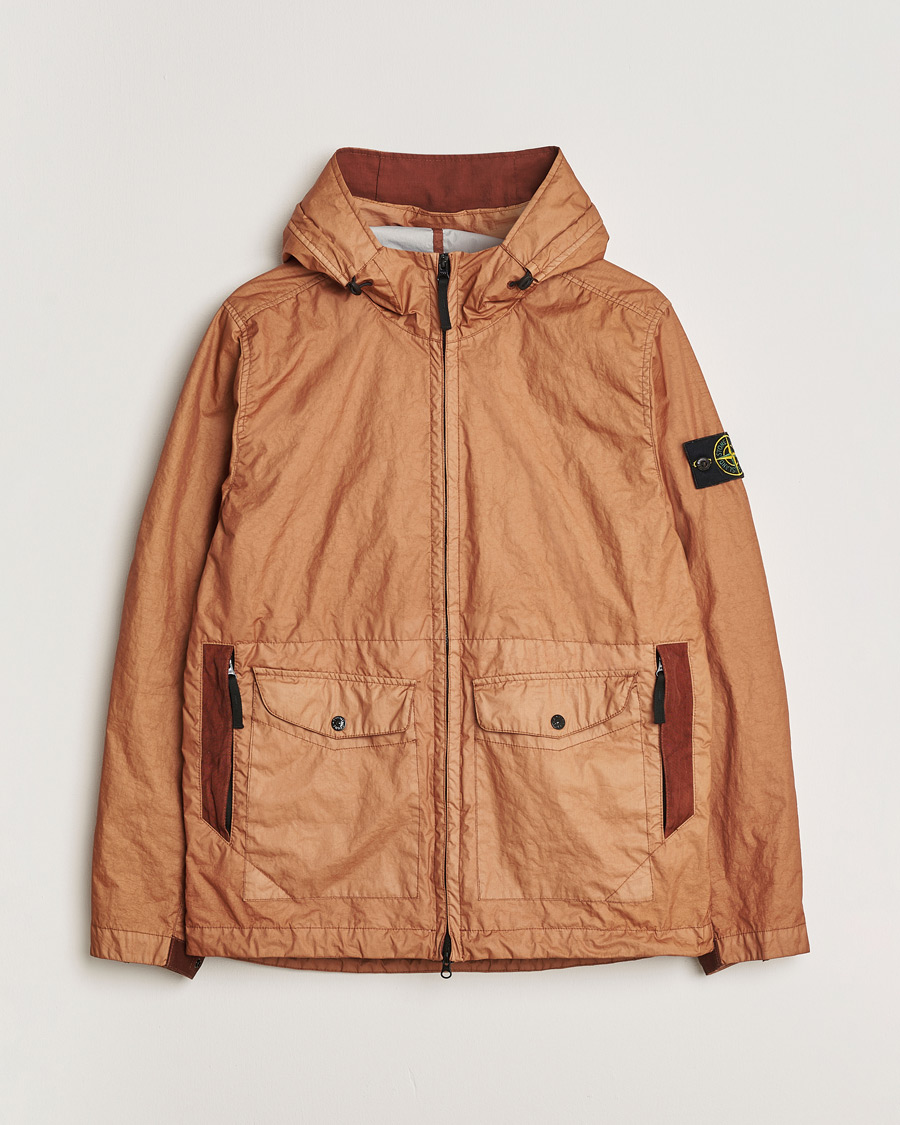 Herre | Pre-owned Jakker | Pre-owned | Stone Island Membrana Hooded Jacket Rust M