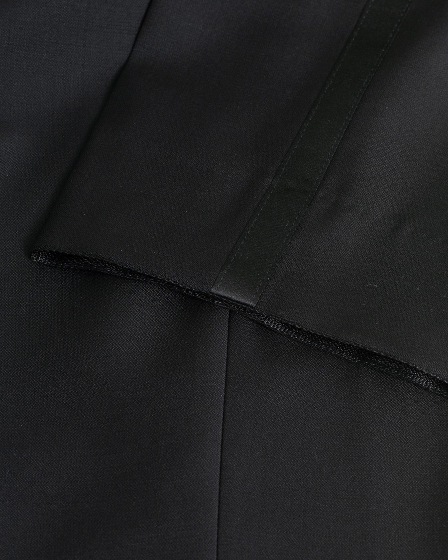 Herre |  | Pre-owned | Oscar Jacobson Denz Wool Tuxedo Trousers Black