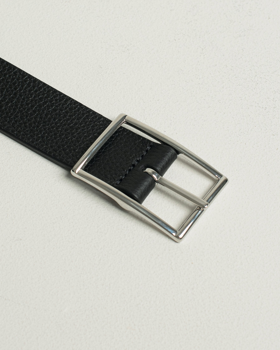 Herre | Pre-owned Tilbehør | Pre-owned | Anderson's Reversible Grained Leather Belt 3 cm Black/Brown