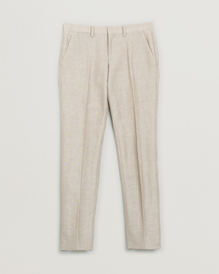 Herre | J.Lindeberg Linen/Wool Suit Beige 48 - 46 | Pre-owned | J.Lindeberg Linen/Wool Suit Beige 48 - 46
