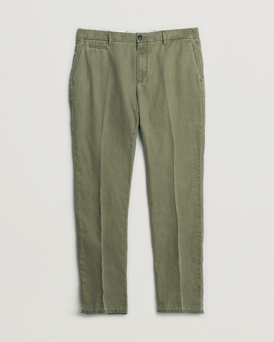 Herre | Pre-owned Bukser | Pre-owned | Dondup Joe Cotton Chinos Olive Green