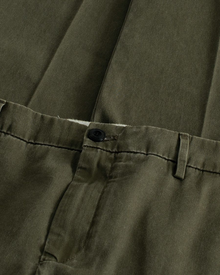 Herre | Pre-owned Bukser | Pre-owned | Dondup Joe Cotton Chinos Olive Green