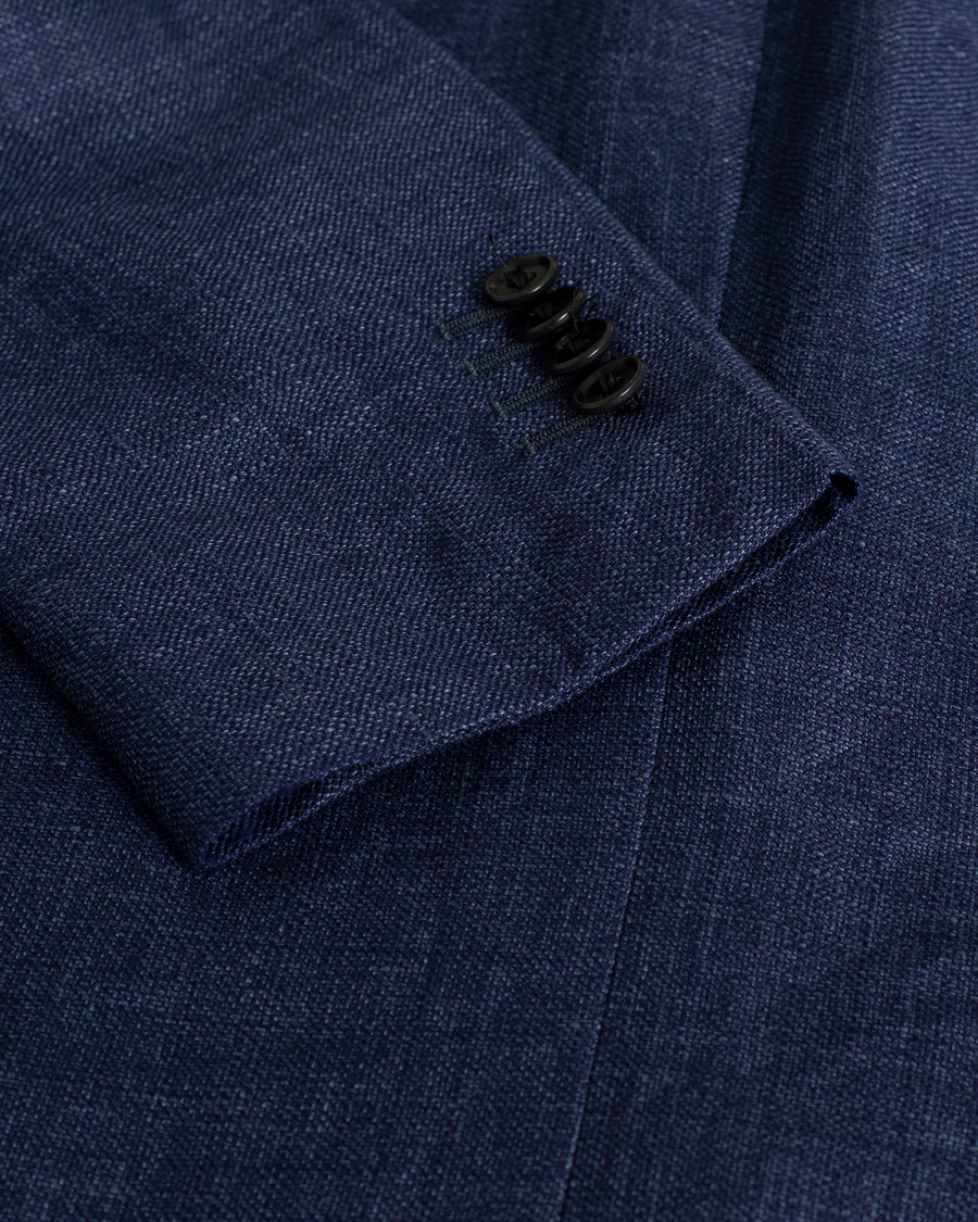 Herre | Blazere & jakker | Pre-owned | Gaiola Napoli Wool/Linen Blazer Blue 46
