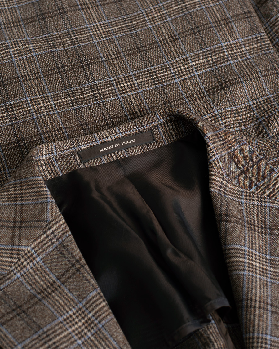 Herre | Blazere & jakker | Pre-owned | Tagliatore Checked Blazer Brown/Navy 52