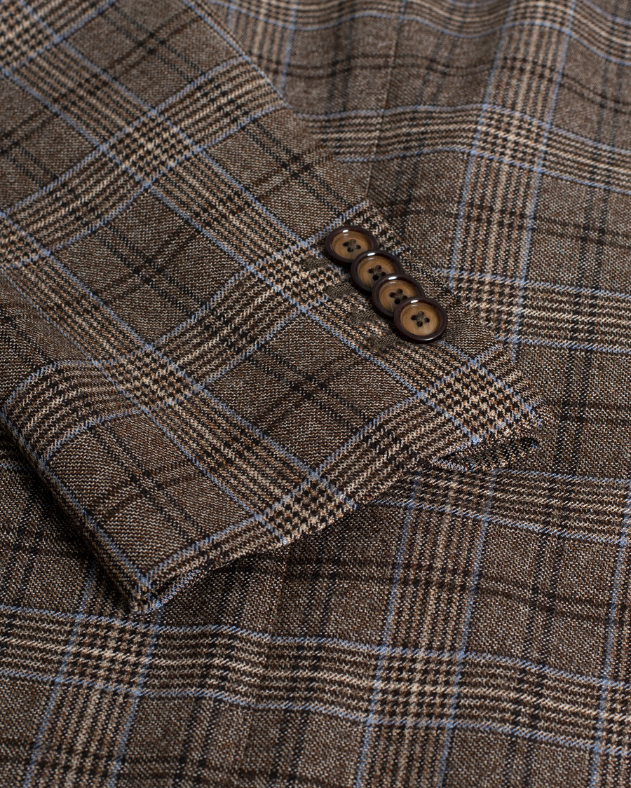 Herre | Blazere & jakker | Pre-owned | Tagliatore Checked Blazer Brown/Navy 52