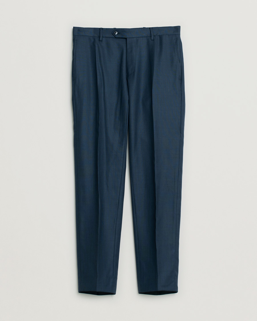Herre | Pre-owned Jakkesæt | Pre-owned | Caruso Check Wool Suit Navy 46