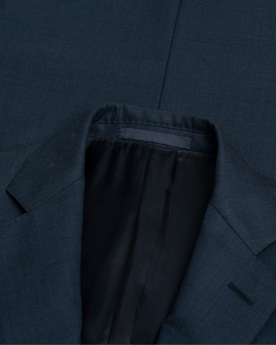 Herre | Pre-owned Jakkesæt | Pre-owned | Caruso Check Wool Suit Navy 46