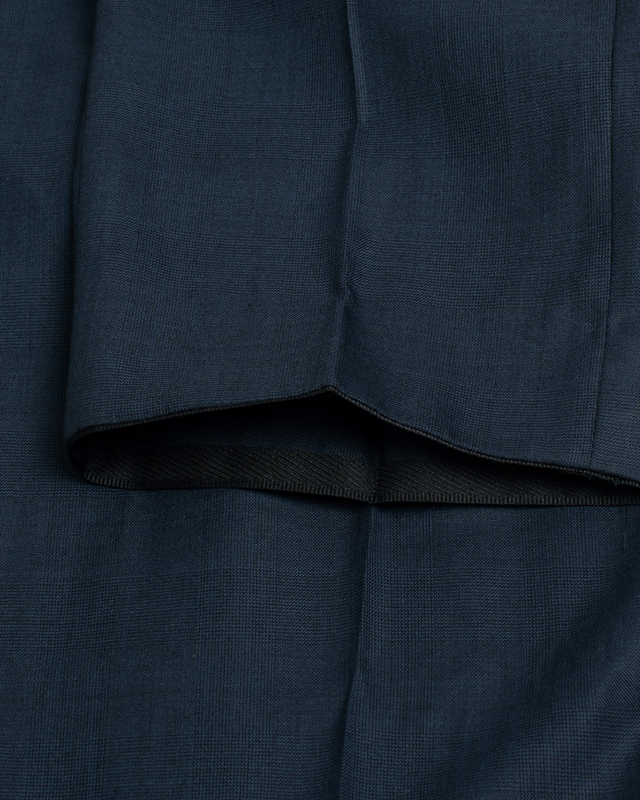 Herre | Pre-owned Jakkesæt | Pre-owned | Caruso Check Wool Suit Navy 46
