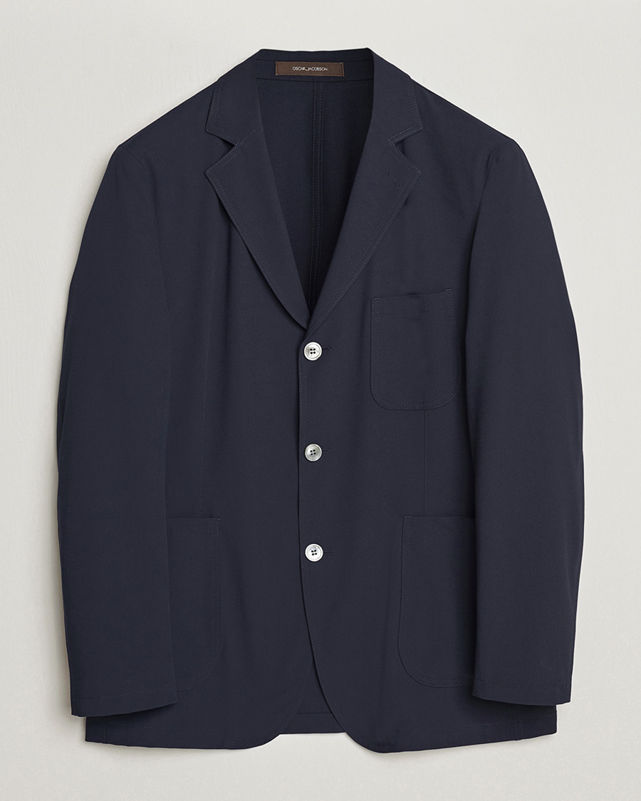 Herre | Pre-owned Blazere | Pre-owned | Oscar Jacobson Faber Stretch Blazer Navy 46