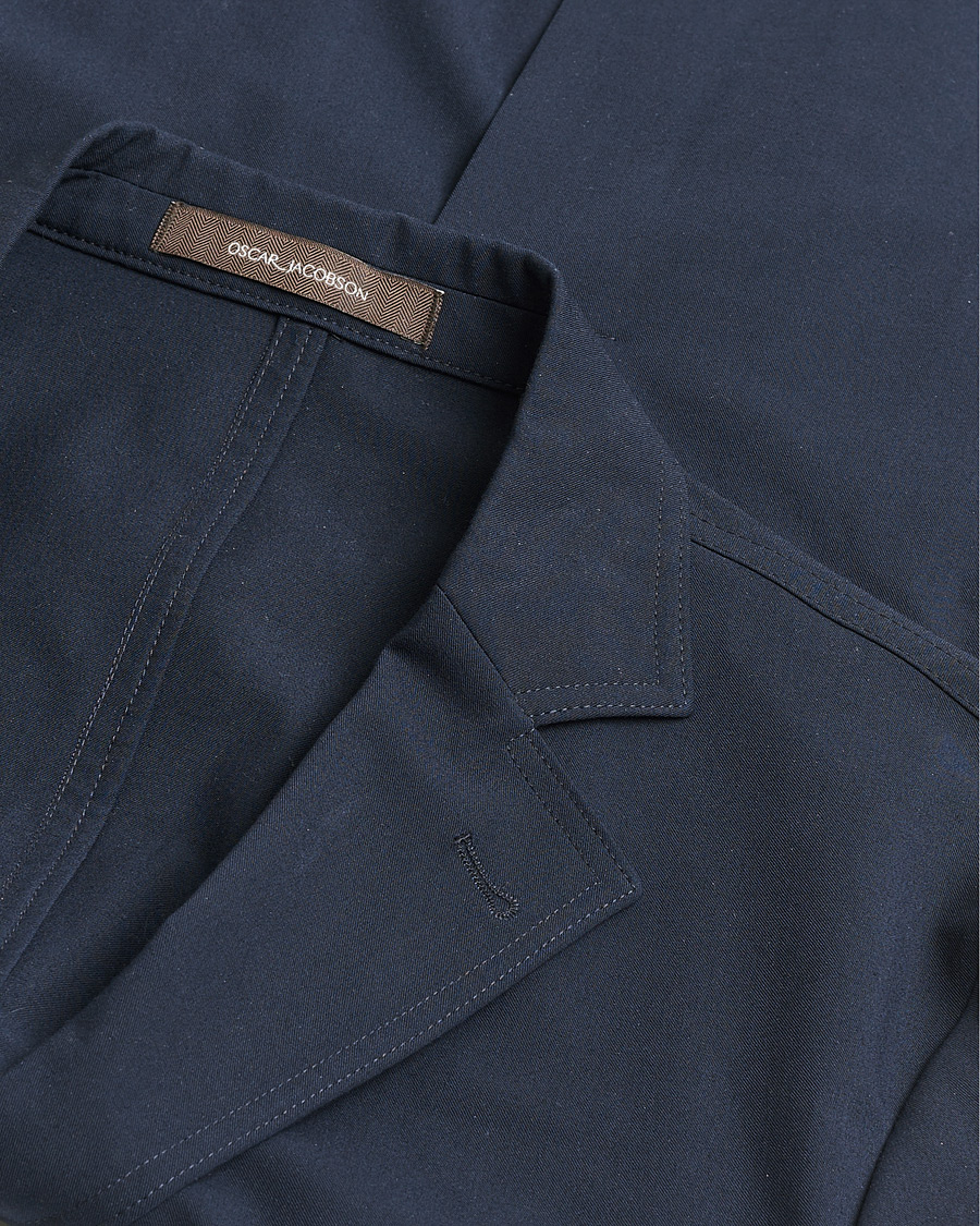Herre | Pre-owned Blazere | Pre-owned | Oscar Jacobson Faber Stretch Blazer Navy 46