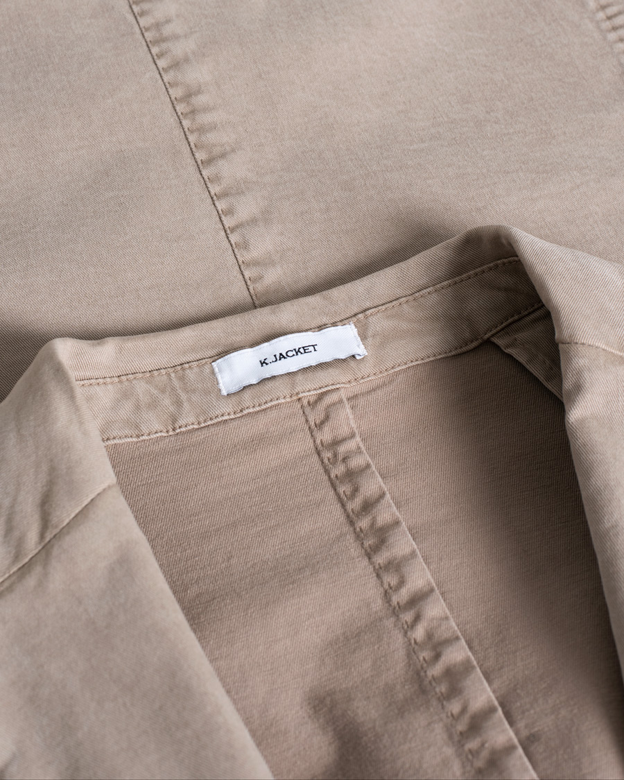 Herre | Boglioli K Jacket Lyocell/Cotton Stretch Blazer Stone 54 | Pre-owned | Boglioli K Jacket Lyocell/Cotton Stretch Blazer Stone 54
