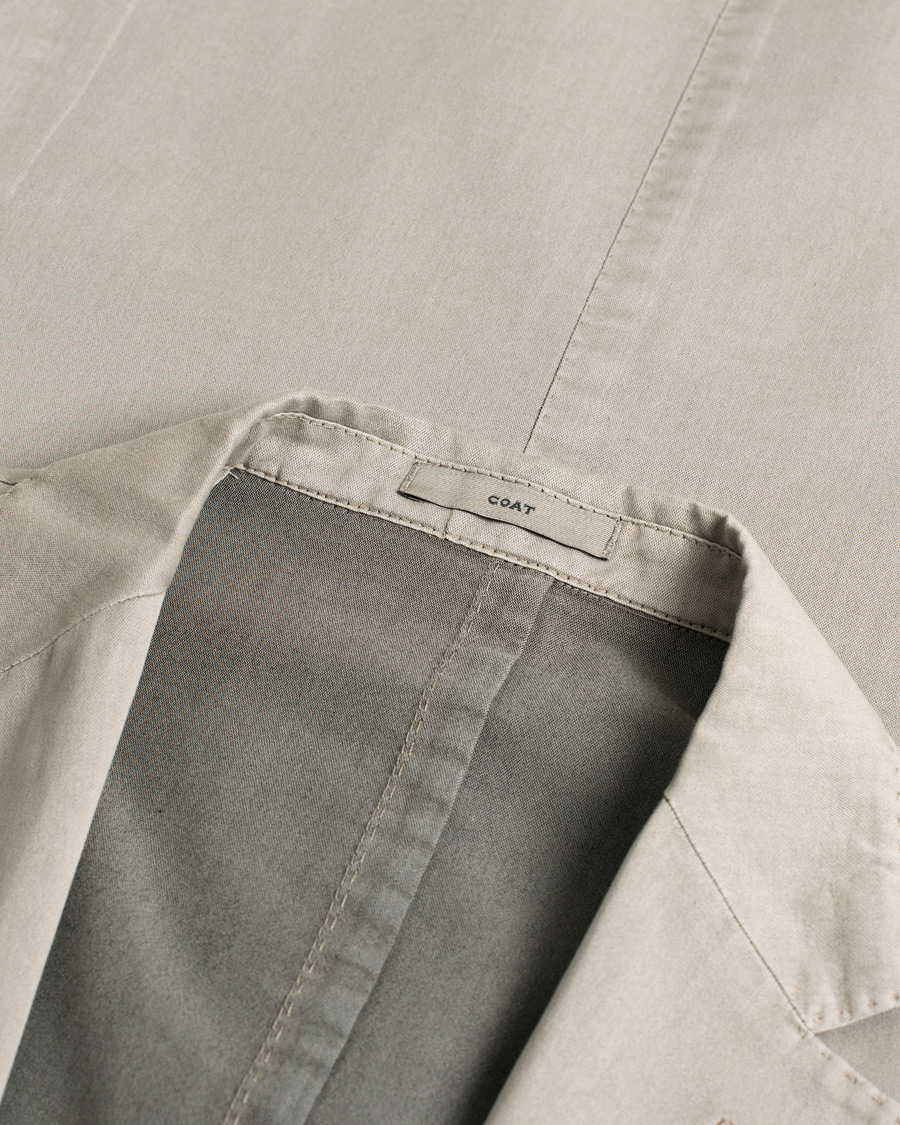 Herre | Boglioli K Jacket Cotton Blazer Stone 54 | Pre-owned | Boglioli K Jacket Cotton Blazer Stone 54