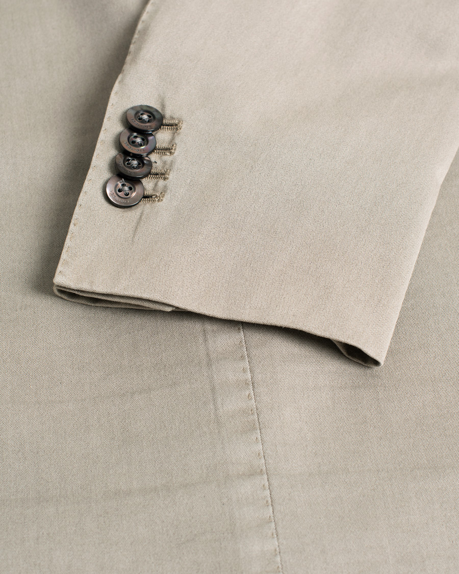 Herre | Boglioli K Jacket Cotton Blazer Stone 54 | Pre-owned | Boglioli K Jacket Cotton Blazer Stone 54