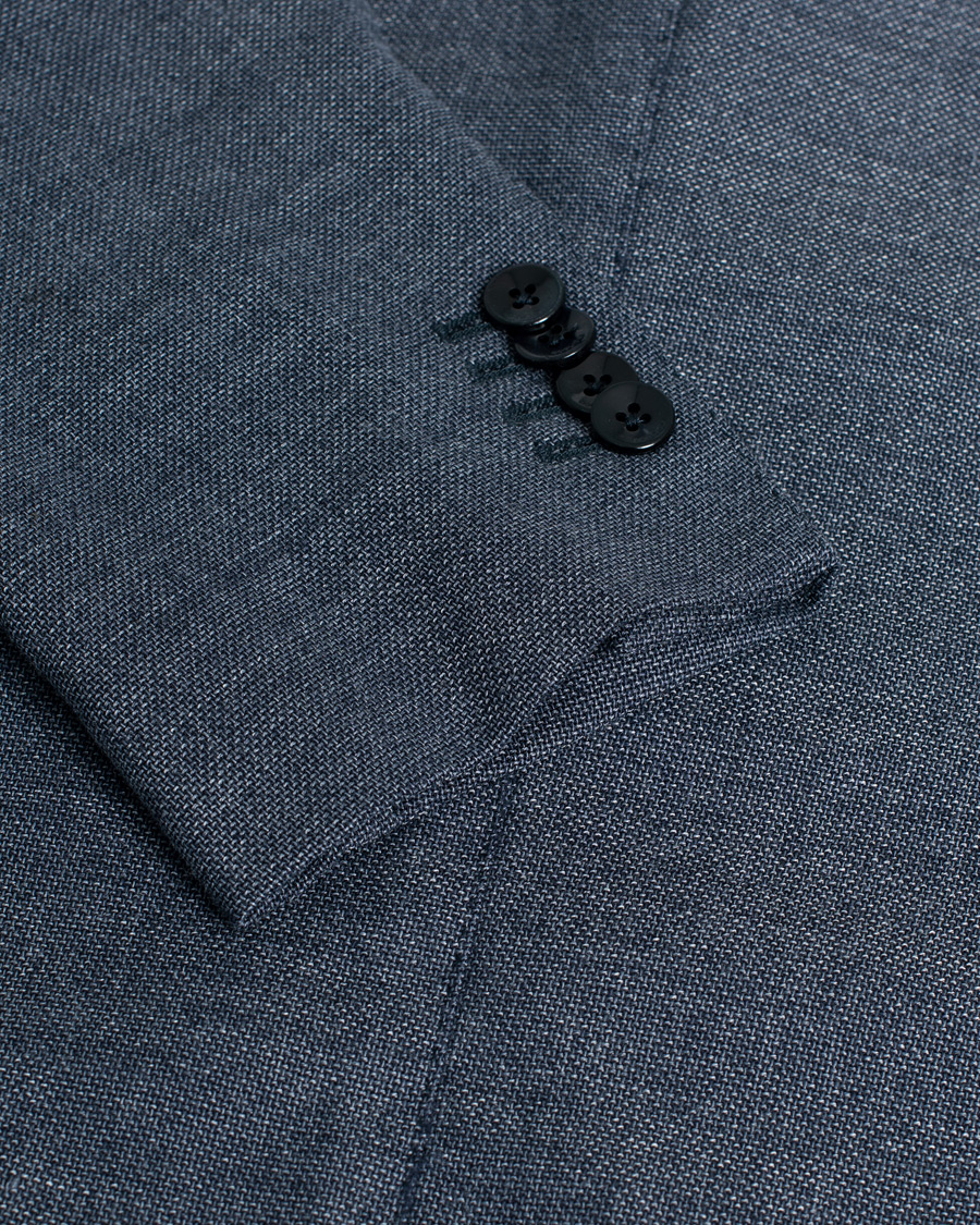 Herre | Boglioli K Jacket Wool Hopsack Blazer Grey 52 | Pre-owned | Boglioli K Jacket Wool Hopsack Blazer Grey 52