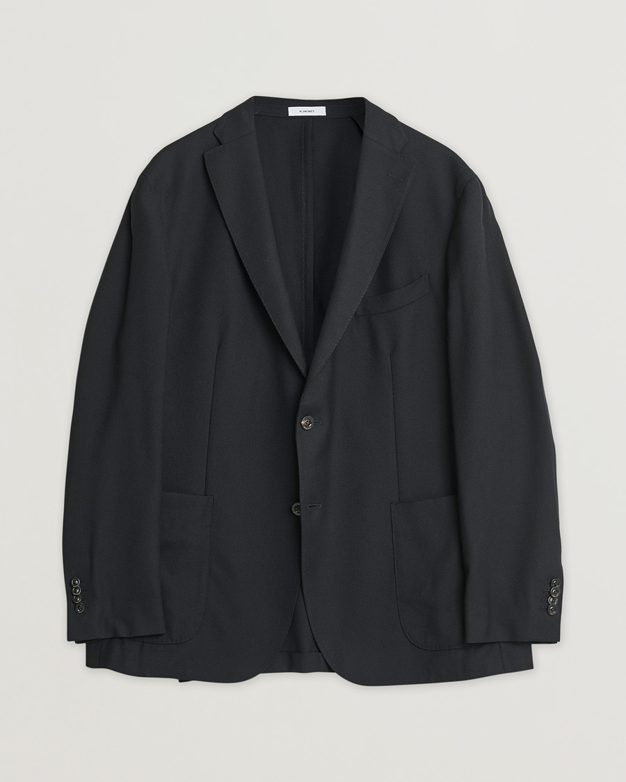 Herre | Pre-owned Blazere | Pre-owned | Boglioli K Jacket Wool Hopsack Blazer Black
