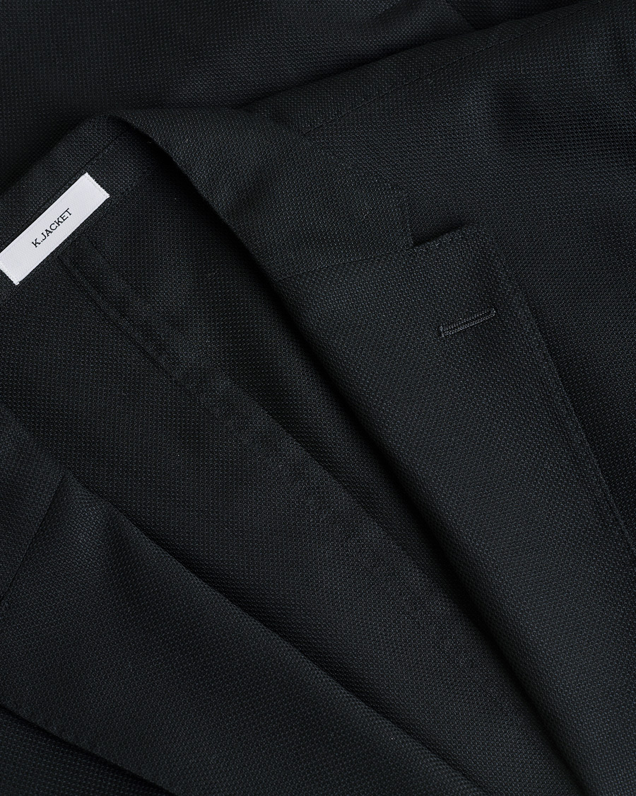 Herre | Pre-owned Blazere | Pre-owned | Boglioli K Jacket Wool Hopsack Blazer Black