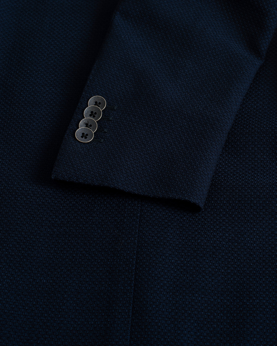 Herre | Tagliatore Virgin Wool Blazer Navy 46 | Pre-owned | Tagliatore Virgin Wool Blazer Navy 46