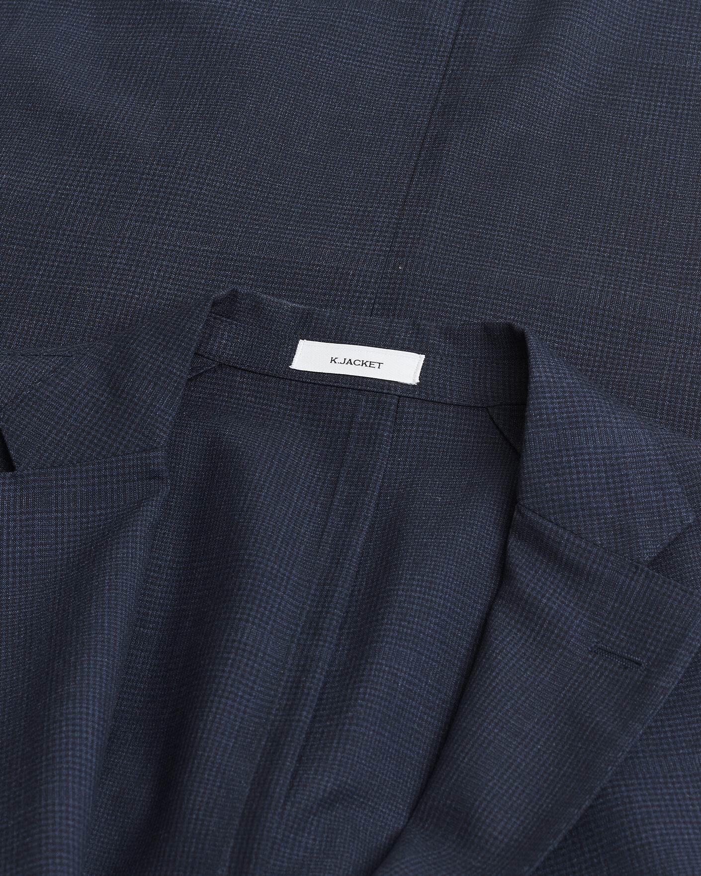 Herre | Pre-owned Blazere | Pre-owned | Boglioli K Jacket Check Wool & Silk Blazer Navy 54