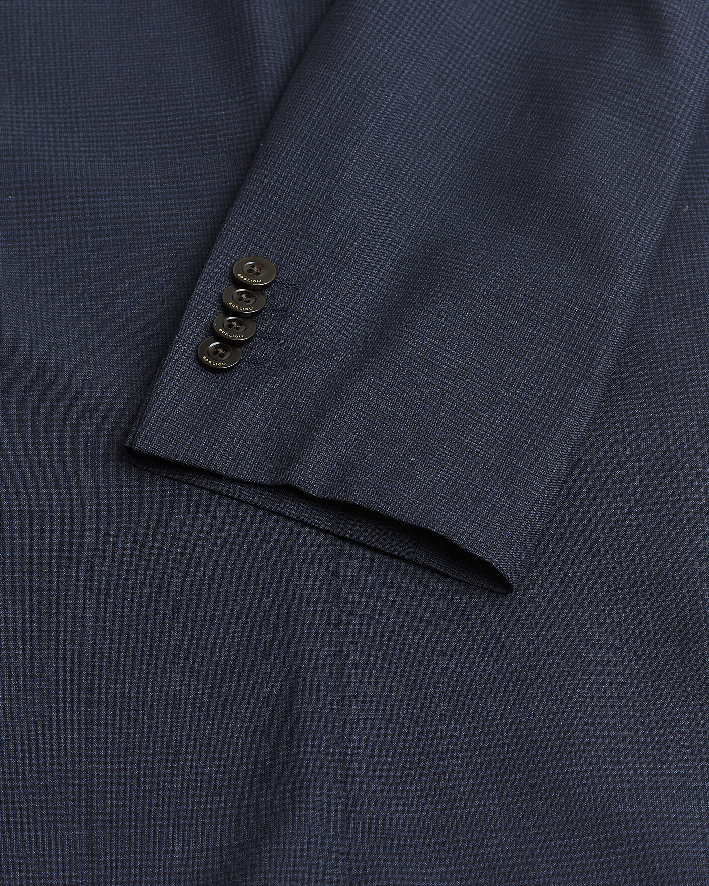 Herre | Pre-owned Blazere | Pre-owned | Boglioli K Jacket Check Wool & Silk Blazer Navy 54