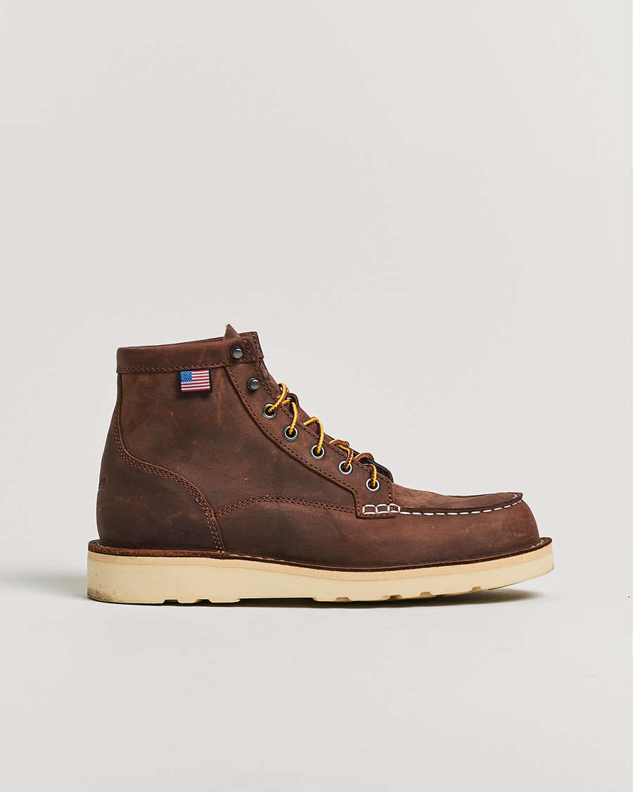Herre | Pre-owned Sko | Pre-owned | Danner Bull Run Leather Moc Toe Boot Brown US9 - EU43