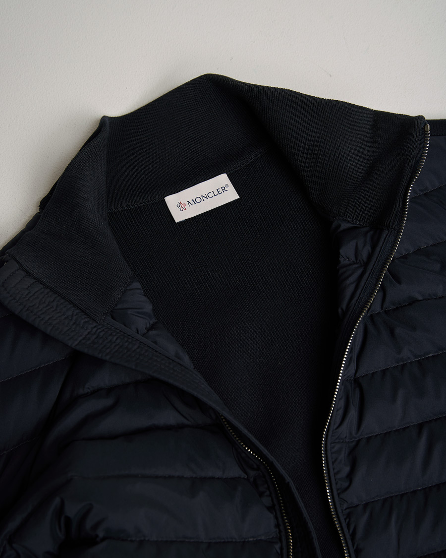 Herre | Trøjer | Pre-owned | Moncler Light Hybrid Zip Jacket Navy