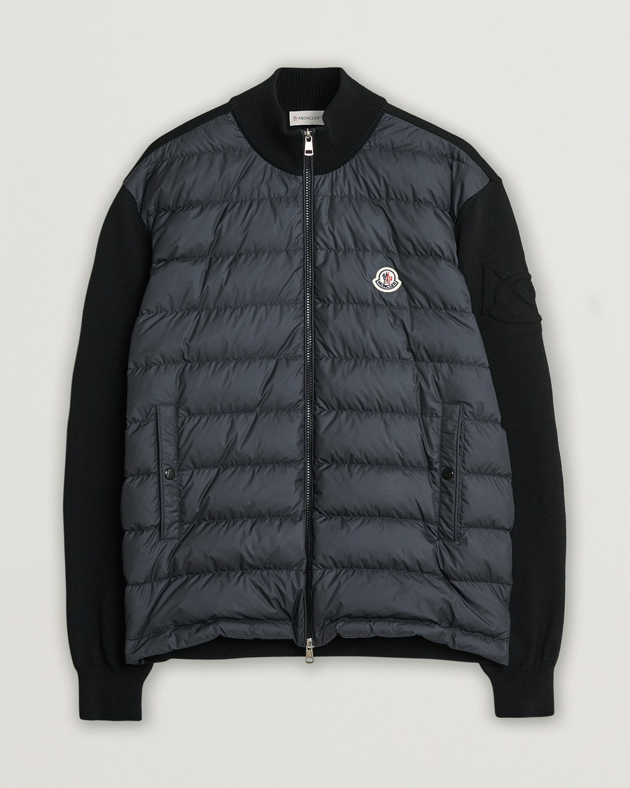 Herre | Pre-owned Jakker | Pre-owned | Moncler Hybrid Zip Cardigan Black
