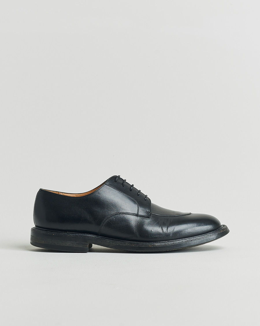 Herre | Church's Carne Dainite Derbys Calf Black UK9 - EU43 | Pre-owned | Church's Carne Dainite Derbys Calf Black UK9 - EU43