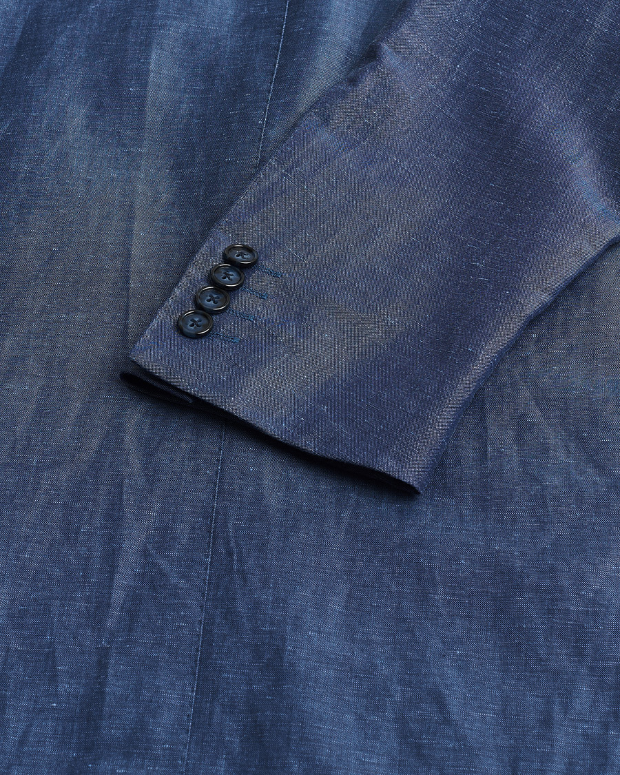 Herre | Pre-owned Jakkesæt | Pre-owned | Corneliani Linen/Wool Blend Suit Blue 52