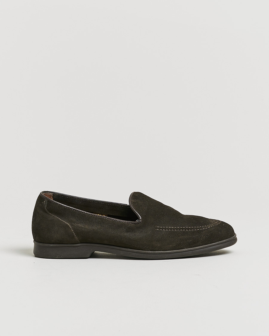 Herre | Pre-owned Sko | Pre-owned | Myrqvist Brannö Loafers Dark Brown Suede 41