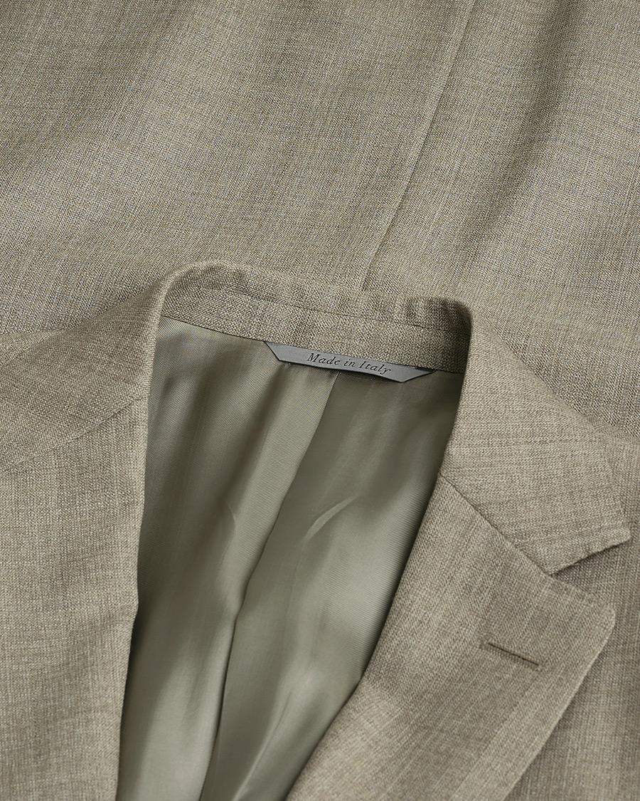 Herre | Pre-owned Jakkesæt | Pre-owned | Canali Wool Suit Beige Melange 48