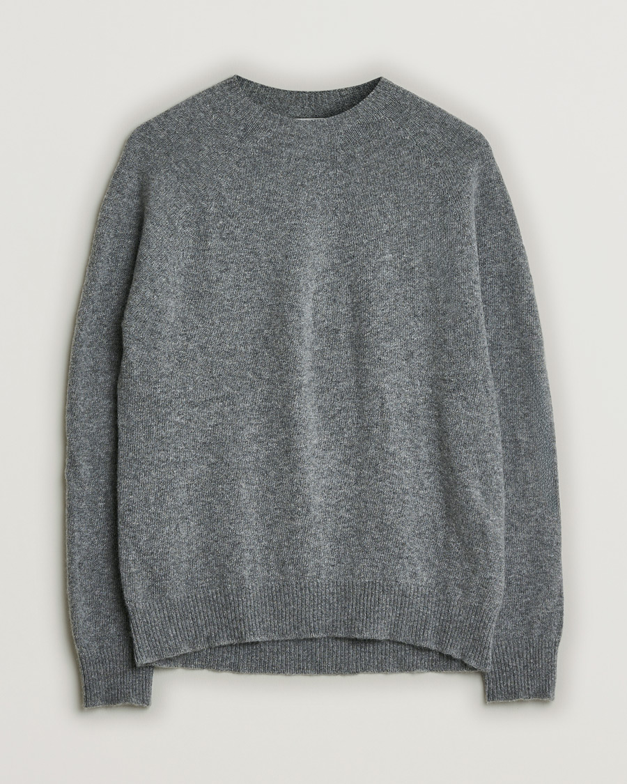 Herre | Pre-owned Trøjer | Pre-owned | Jil Sander Cashmere/Merino Round Neck Sweater Grey Melange