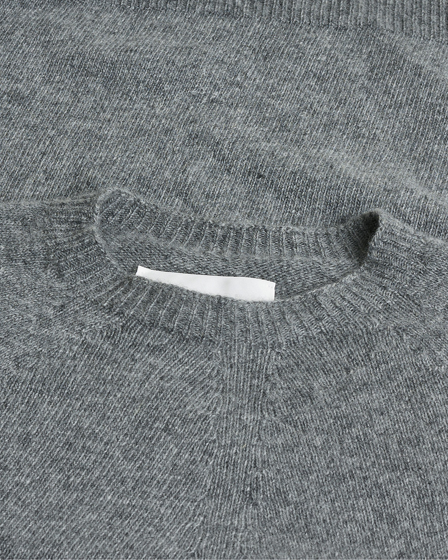 Herre | Pre-owned Trøjer | Pre-owned | Jil Sander Cashmere/Merino Round Neck Sweater Grey Melange