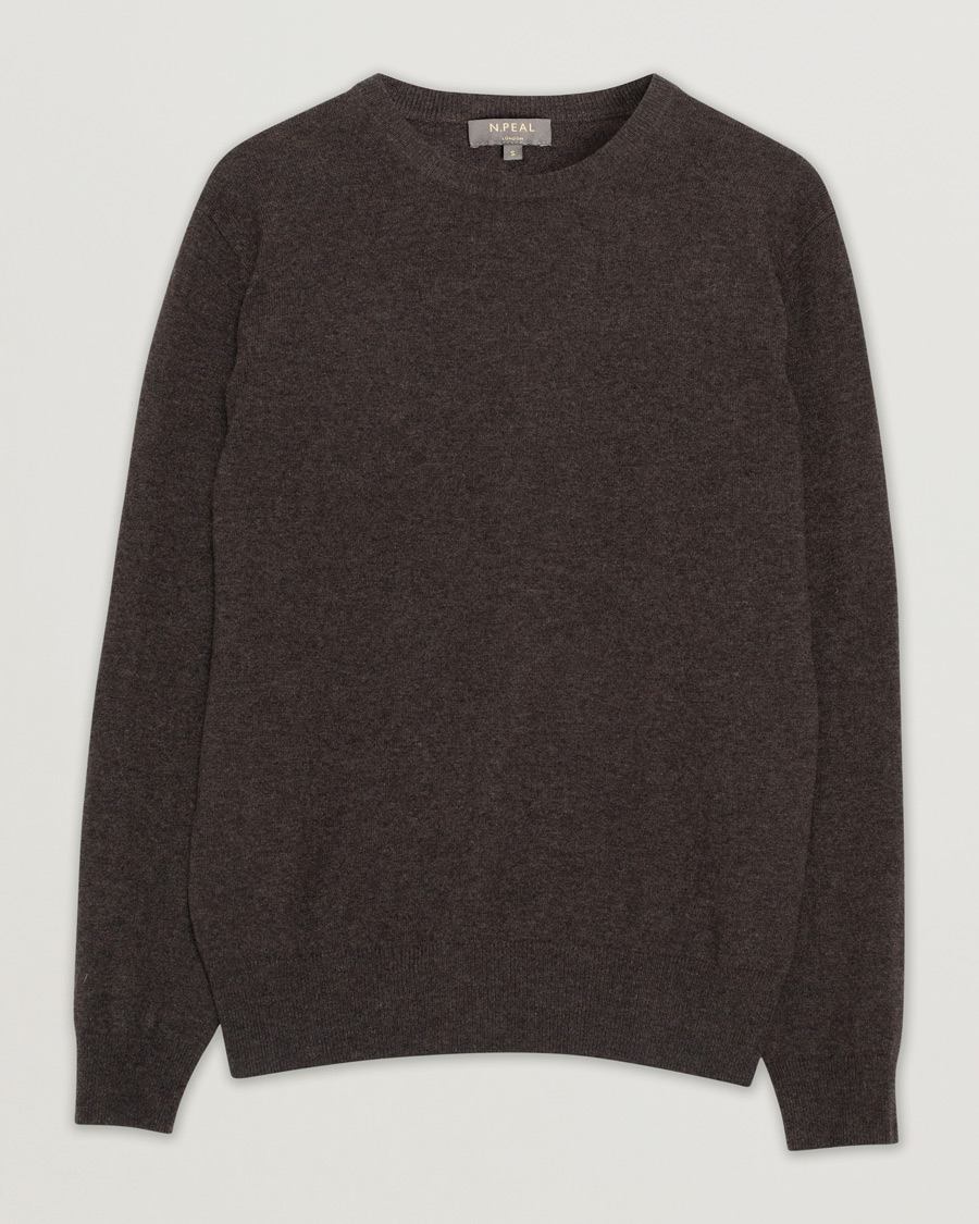 Herre | Trøjer | Pre-owned | N. Peal Cashmere Knit Crew Neck Brown S