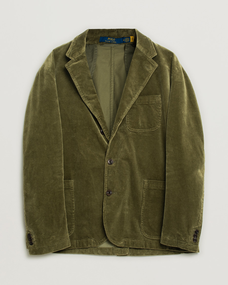 Herre | Blazere & jakker | Pre-owned | Polo Ralph Lauren Corduroy Stretch Blazer Country Olive