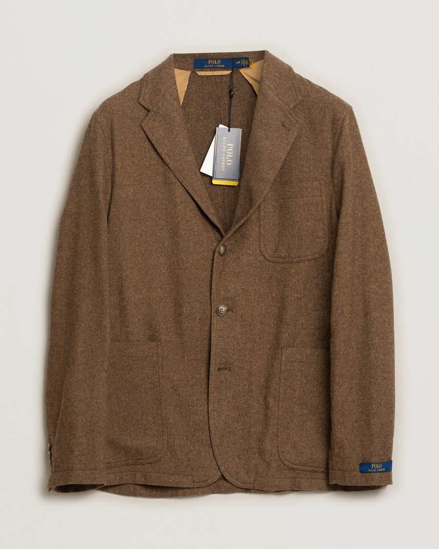 Herre | Blazere & jakker | Pre-owned | Polo Ralph Lauren Classic Herringbone Sportcoat Brown/Tan