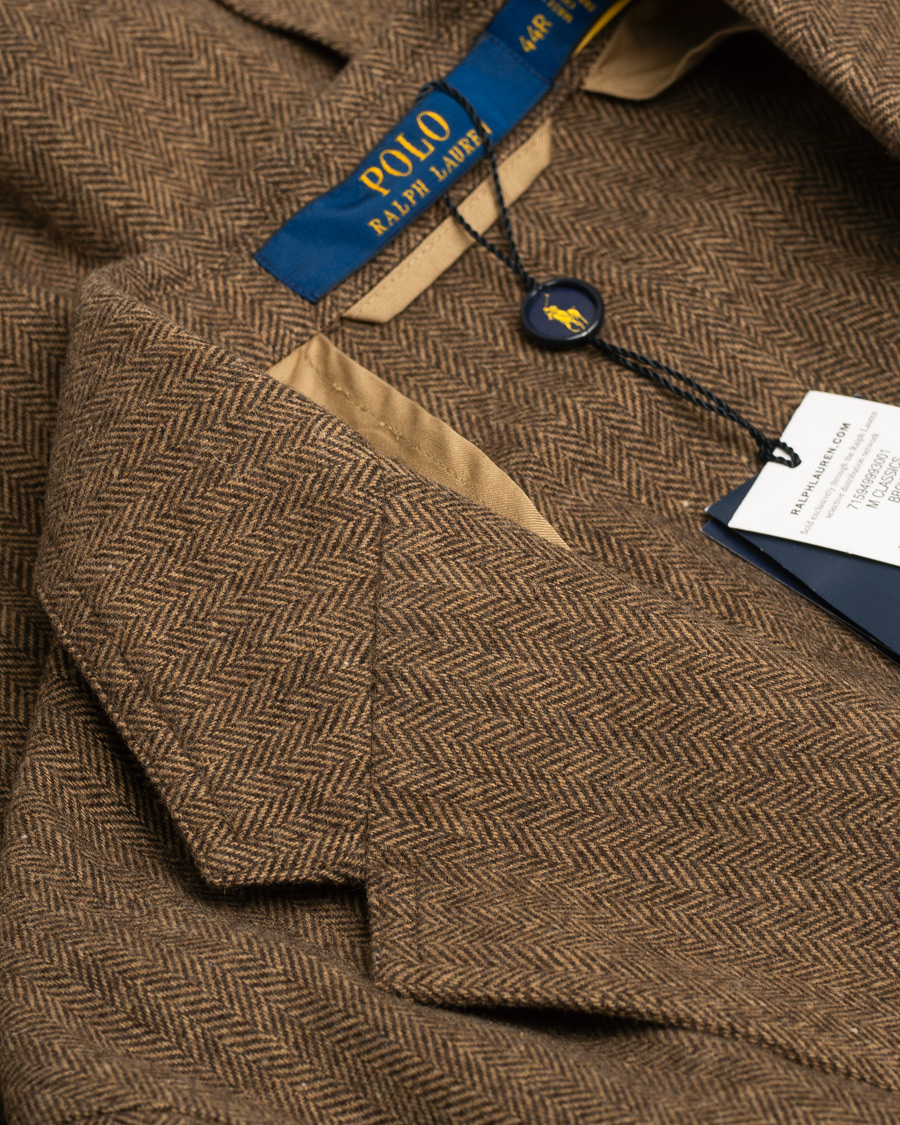 Herre | Blazere & jakker | Pre-owned | Polo Ralph Lauren Classic Herringbone Sportcoat Brown/Tan