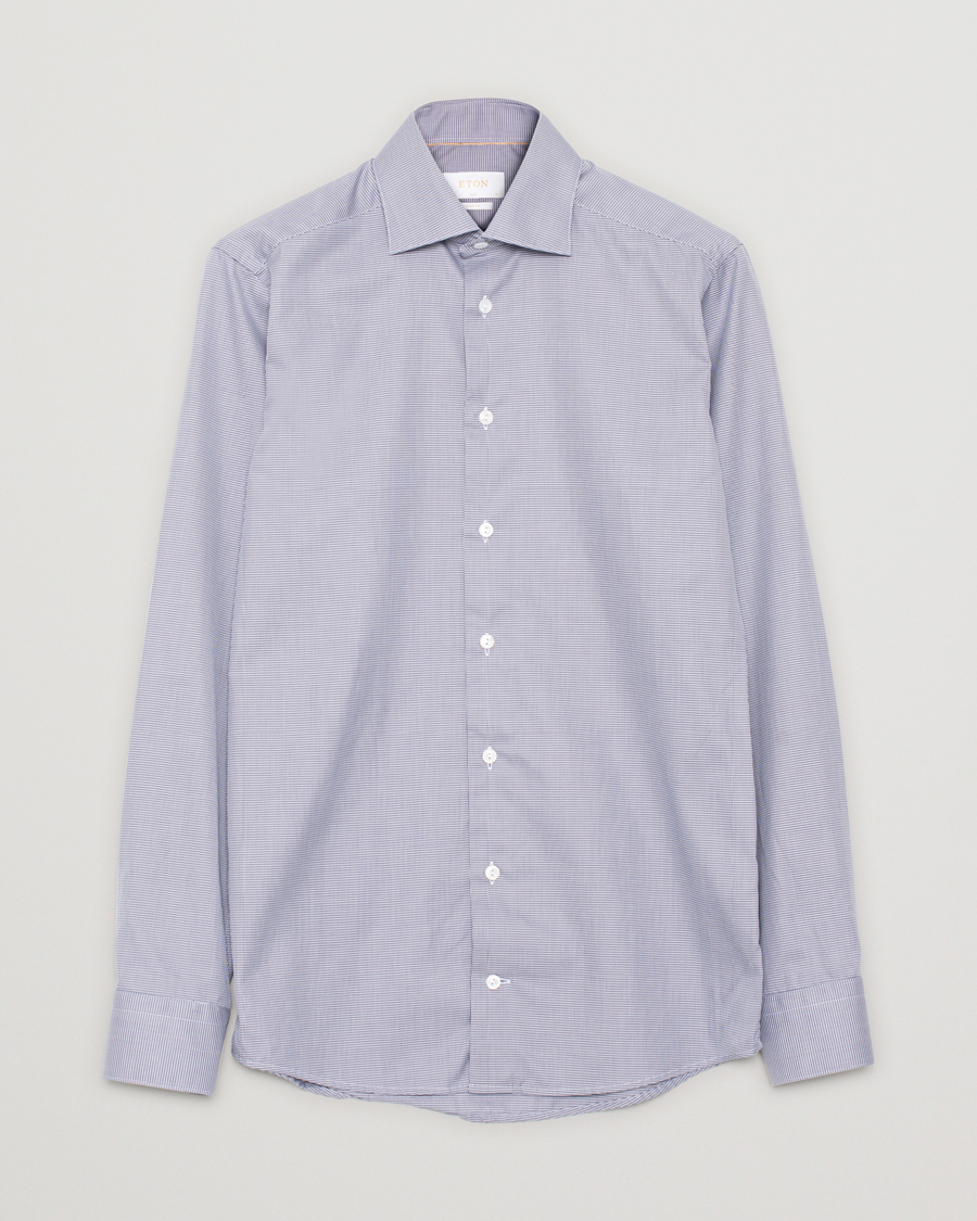 Herre | Pre-owned Skjorter | Pre-owned | Eton Giza 45 Houndtooth Shirt Grey/White 38 - S