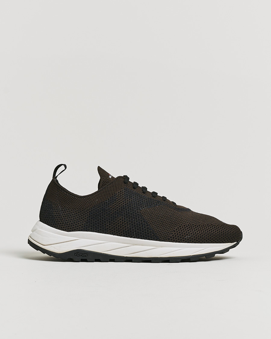 Herre | Pre-owned Sko | Pre-owned | Kiton Running Sneakers Dark Brown 43