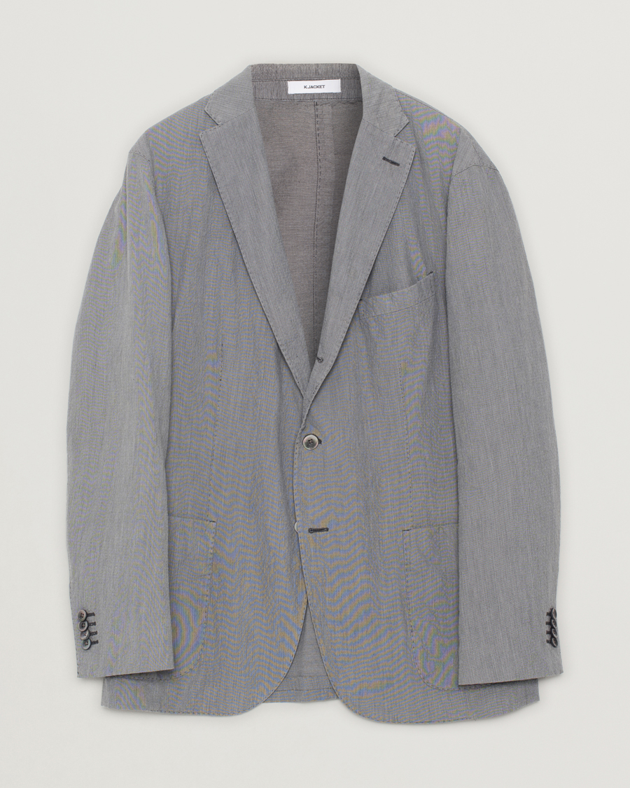 Herre | Blazere & jakker | Pre-owned | Boglioli K Jacket Seersucker Blazer Grey 54