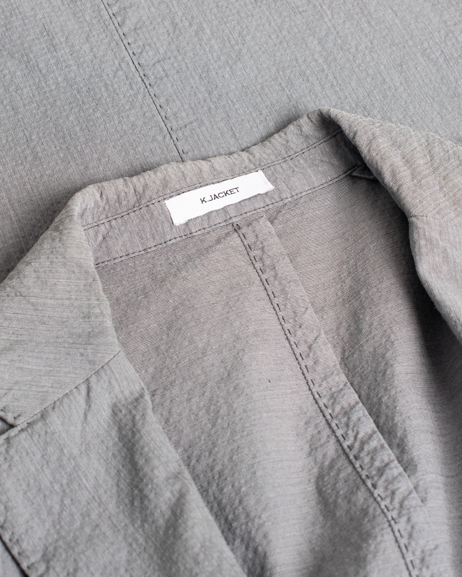 Herre | Blazere & jakker | Pre-owned | Boglioli K Jacket Seersucker Blazer Grey 54