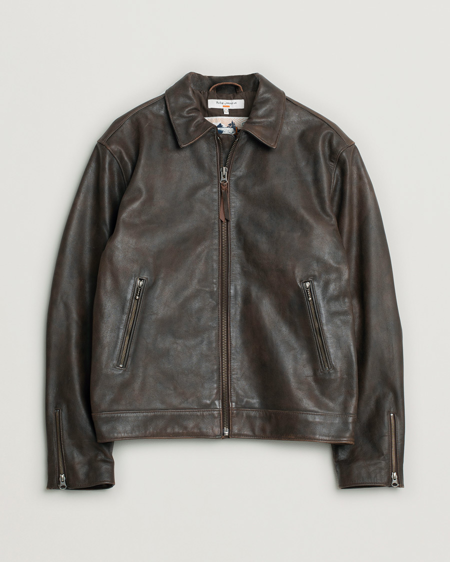 Herre | Jakker | Pre-owned | Nudie Jeans Eddy Rider Leather Jacket Brown L