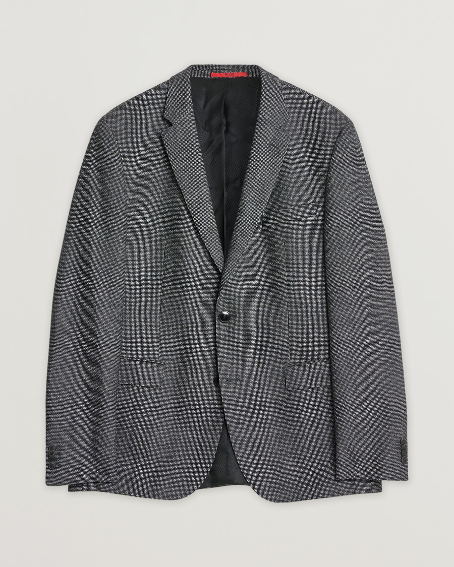 Herre | Pre-owned Blazere | Pre-owned | HUGO Flannel Wool Blazer Grey 54