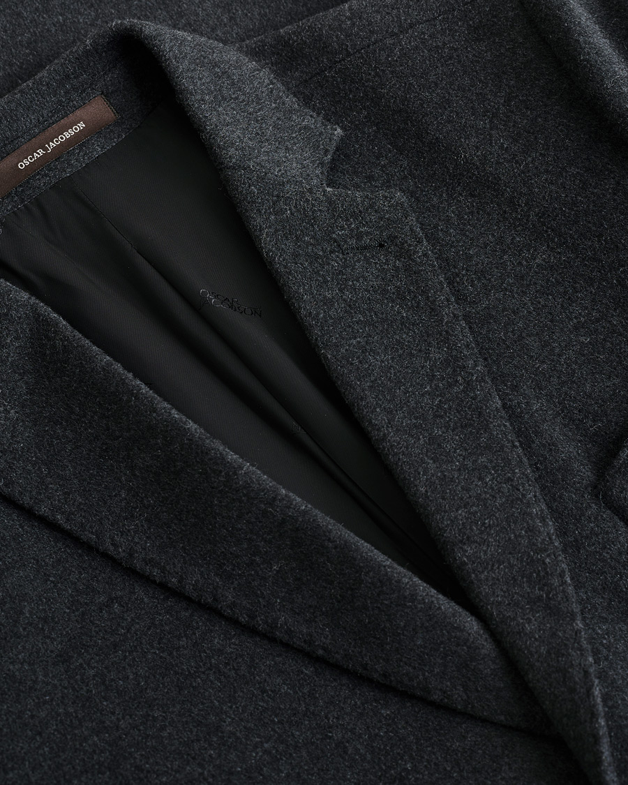 Herre | Pre-owned Jakker | Pre-owned | Oscar Jacobson Savile Row Wool/Cashmere Coat Dark Grey 52