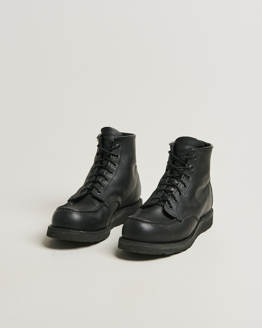 Herre | Pre-owned Sko | Pre-owned | Red Wing Shoes Moc Toe Boot Black Harness US8,5 - EU41,5