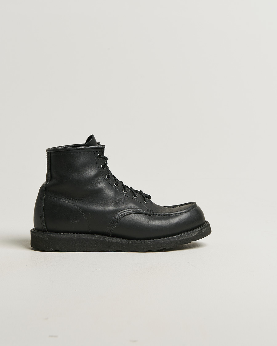 Herre | Pre-owned Sko | Pre-owned | Red Wing Shoes Moc Toe Boot Black Harness US8,5 - EU41,5