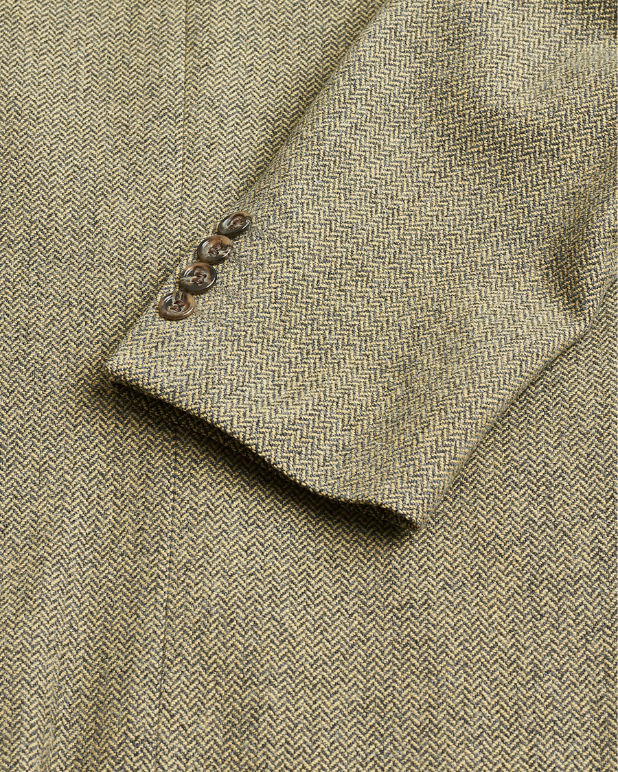 Herre | Pre-owned Blazere | Pre-owned | BOSS Vintage Wool Herringbone Blazer Beige 50