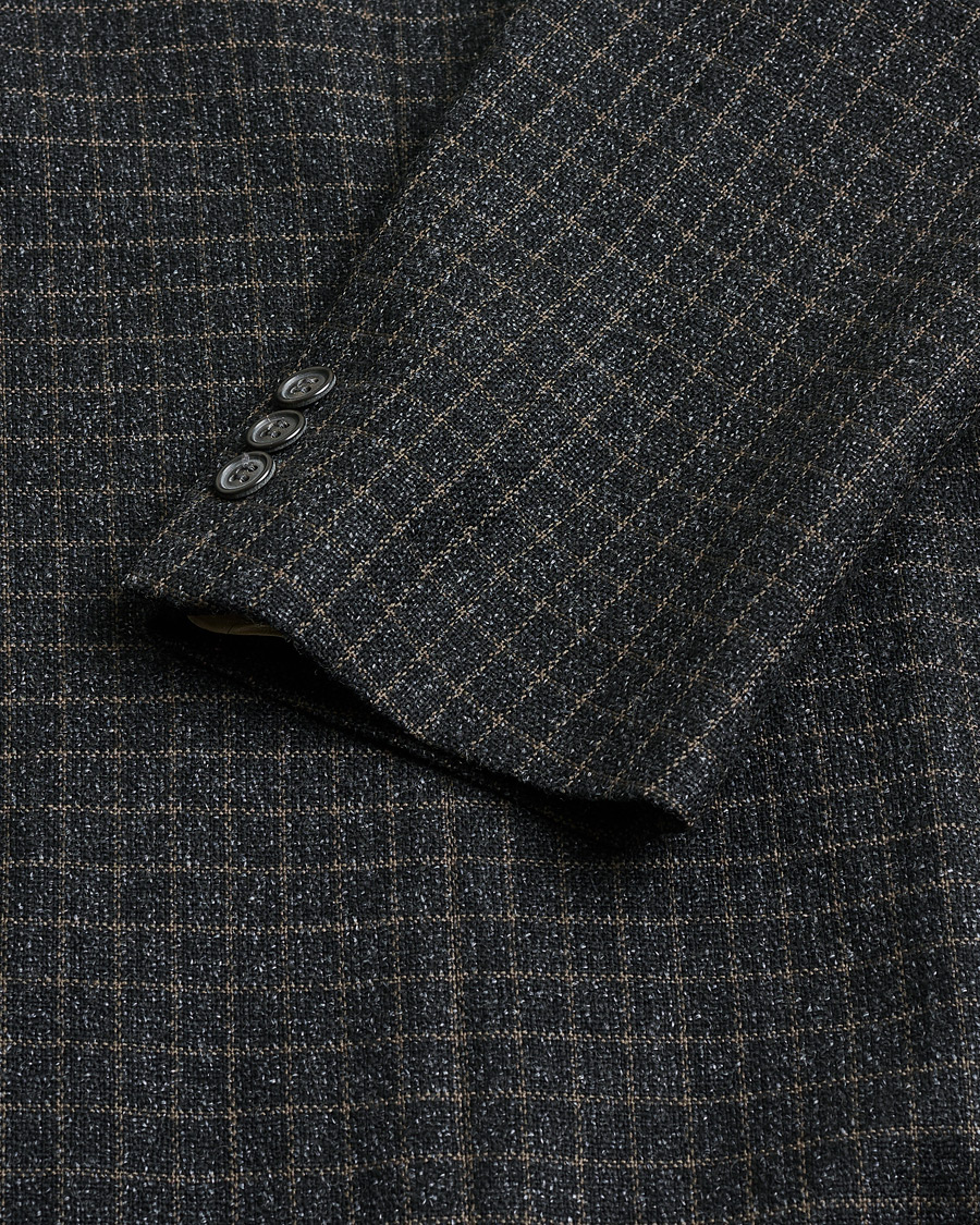 Herre | Pre-owned Blazere | Pre-owned | Ermenegildo Zegna Vintage Wool Checked Blazer Dark Grey 50